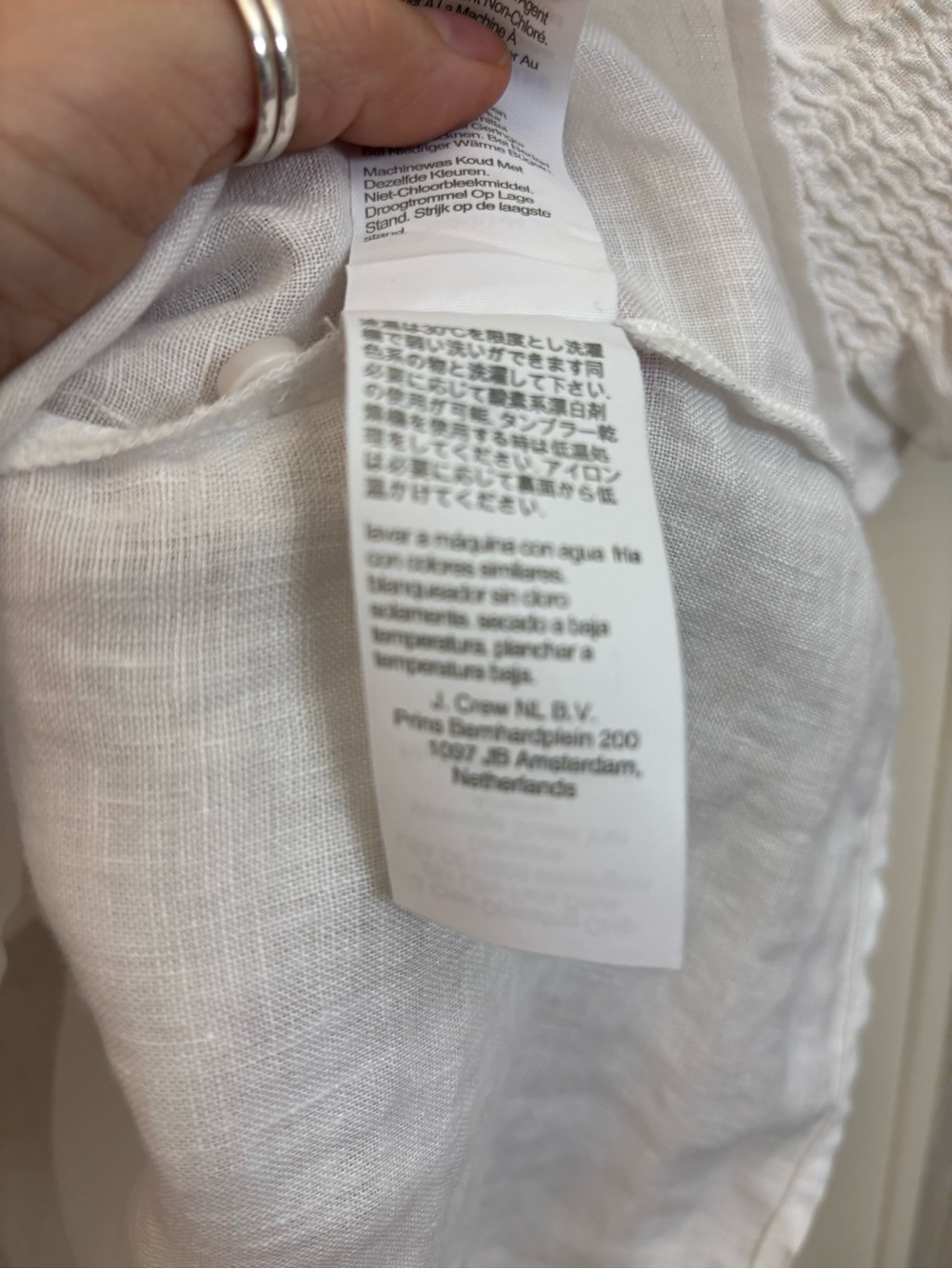 J.Crew Ruffle Neck & Smocked Sleeve Top - Picture 5 of 7